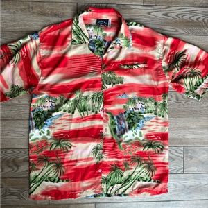 Pacific & CO men’s red beach shirt size L